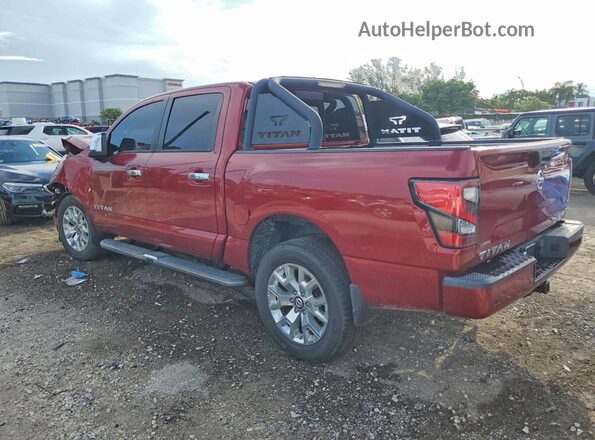1N6AA1ED6MN501256 2021 NISSAN TITAN Red Հետևի աջ