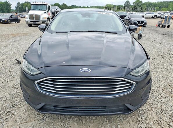 3FA6P0G78KR160984 2019 FORD FUSION Черный Вид сзади