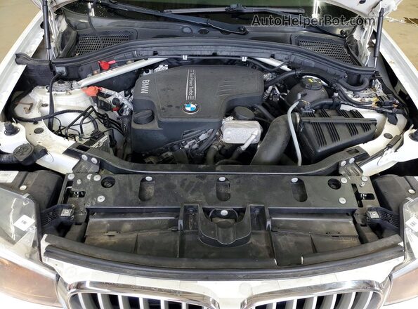 5UXWX9C55G0D90834 2016 BMW X3 White Vista de la etiqueta del VIN