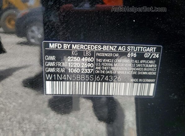 W1N4N5BB5SJ674326 2025 MERCEDES-BENZ GLA-CLASS Black Սալոնի 360 աստիճան տեսք