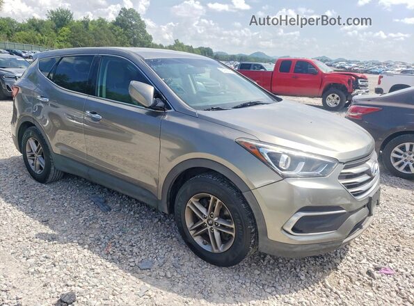 5XYZT3LB6JG557830 2018 HYUNDAI SANTA Gray Widok z przodu