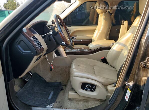 SALGS2EF2GA306177 2016 LAND ROVER RANGE ROVER Black წინა პანელის ხედი