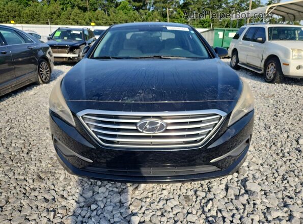 5NPE24AF1GH267896 2016 HYUNDAI SONATA Black Rear view