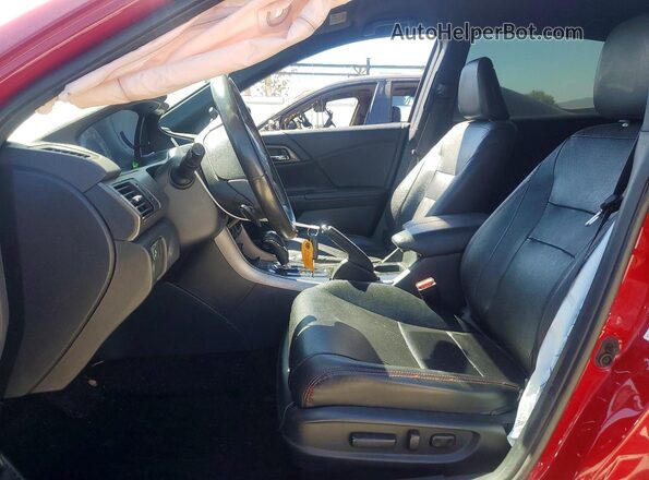 1HGCR2F17HA135949 2017 HONDA ACCORD Красный Вид панели приборов