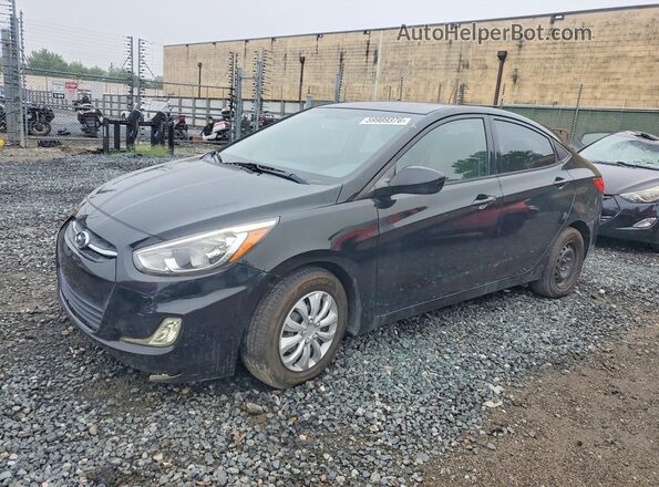 KMHCT4AE5GU952674 2016 HYUNDAI ACCENT Black Задня ліва чверть