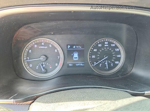 KM8J3CAL7KU011526 2019 HYUNDAI TUCSON Blue უკანა სავარძლების ხედი