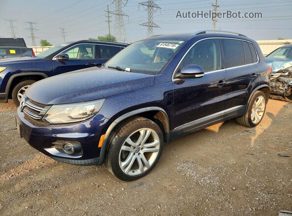 WVGBV7AX3GW546387 2016 VOLKSWAGEN TIGUAN Синий Задняя левая четверть