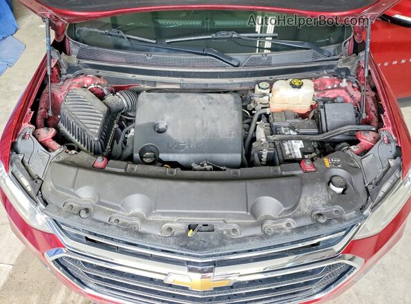 1GNERGKWXKJ314376 2019 CHEVROLET TRAVERSE Maroon Vista de la etiqueta del VIN