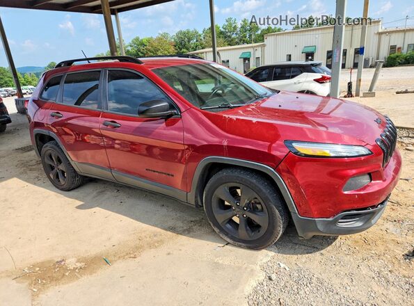 1C4PJLAS5HW617352 2017 JEEP CHEROKEE Red Вид спереду
