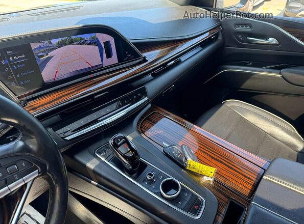 1GYS4KKL5NR278597 2022 CADILLAC ESCALADE Black Вид щитка приладів