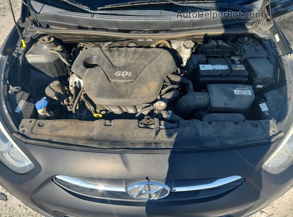 KMHCT4AE8GU003927 2016 HYUNDAI ACCENT Black Շարժիչի բաժամունքի տեսք