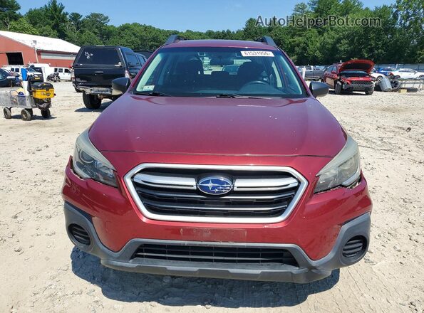 4S4BSABC7K3207031 2019 SUBARU OUTBACK Red Հետևի տեսք