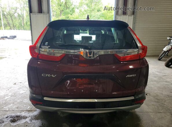 2HKRW6H38KH205529 2019 HONDA CR-V Темно-бордовый Вид салона спереди