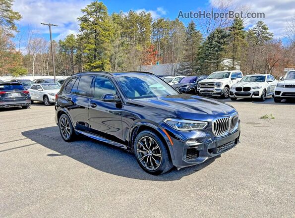 5UXJU2C51KLN64669 2019 BMW X5 Blue Հետևի ձախ