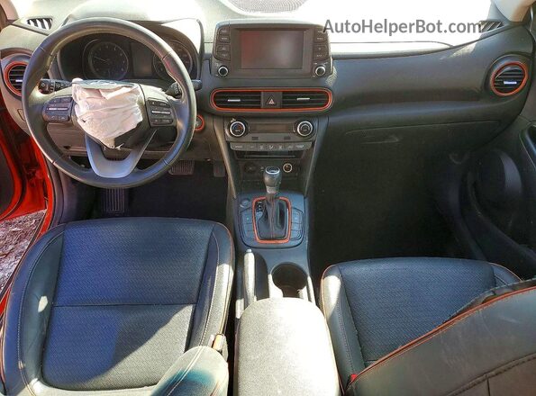 KM8K33A57LU462964 2020 HYUNDAI KONA Red Սարքավորումների վահանակի տեսք