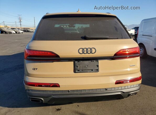 WA1VVBF78SD022700 2025 AUDI Q7 Tan წინა სალონის ხედი