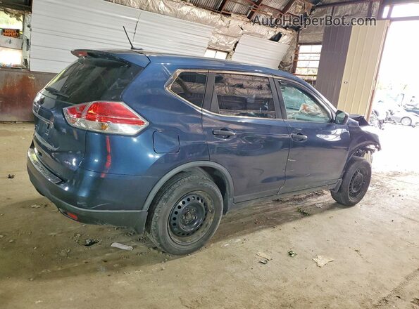 KNMAT2MV5GP623578 2016 NISSAN ROGUE Blue Delantero derecho