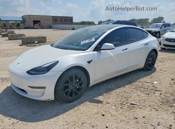 5YJ3E1EA1MF084679 2021 TESLA MODEL White Trasero izquierdo