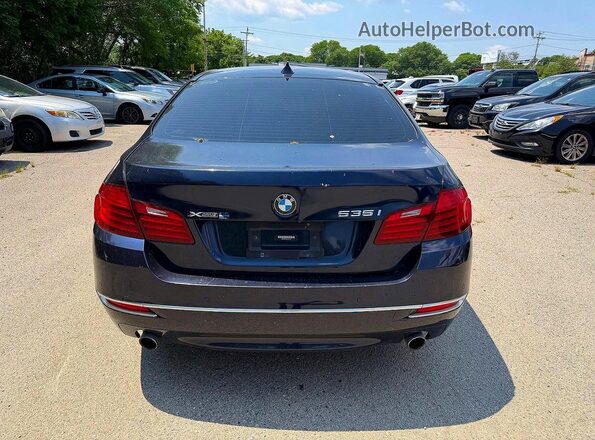 WBA5B3C55GG257873 2016 BMW 5 SERIES Blue Vista del compartimento del motor