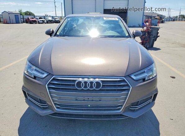 WAUENAF44HN017726 2017 AUDI A4 Brown უკანა ხედი