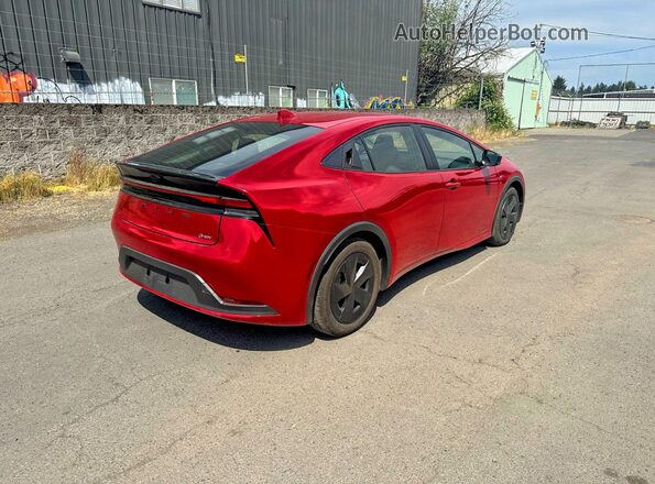 JTDADABU0S3029109 2025 TOYOTA PRIUS Red წინა ხედი