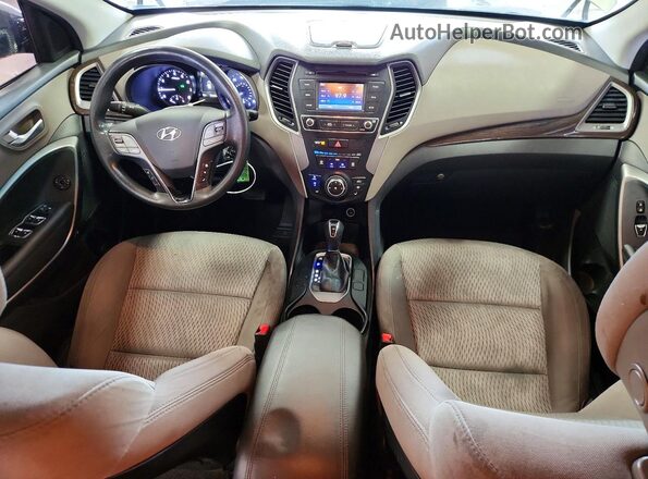 5XYZT3LB6JG556547 2018 HYUNDAI SANTA Gray Widok zestawu wskaźników