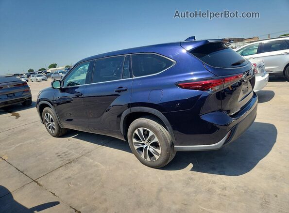 5TDGARAH4NS511395 2022 TOYOTA HIGHLANDER Blue Trasero derecho