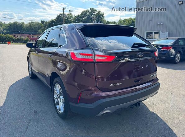 2FMPK4K9XKBB30814 2019 FORD EDGE Red Задня права чверть