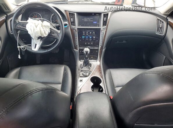 JN1EV7AP2JM353834 2018 INFINITI Q50 Silver ხელსაწყოთა პანელის ხედი