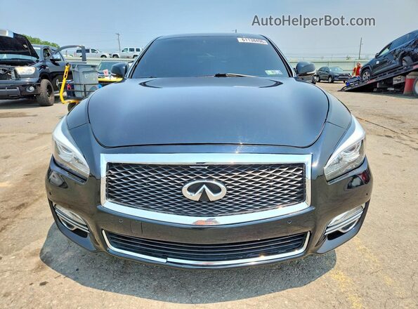 JN1BY1AR8HM770135 2017 INFINITI Q70 Black Вид ззаду