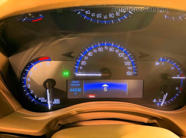1G6AH5RXXG0113705 2016 CADILLAC ATS Blue Вид щитка приладів