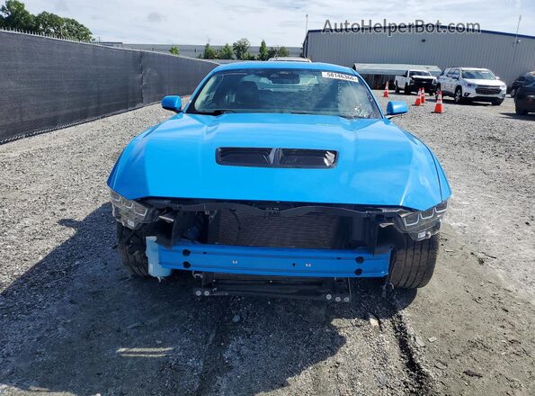 1FA6P8CF0R5417564 2024 FORD MUSTANG Blue Հետևի տեսք