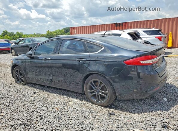 3FA6P0HD8JR279735 2018 FORD FUSION Black უკანა მარჯვენა