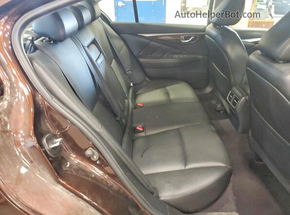 JN1EV7AR7JM444955 2018 INFINITI Q50 Brown Rear interior view