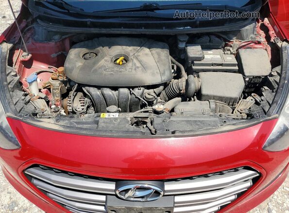 KMHD35LH0GU298023 2016 HYUNDAI ELANTRA Red Вид підкапотного простору