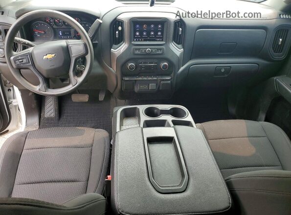 1GCRYBEK9MZ122394 2021 CHEVROLET SILVERADO White Vista del cuadro de instrumentos
