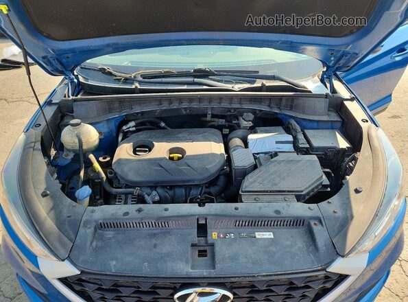 KM8J3CA47LU143289 2020 HYUNDAI TUCSON Blue VIN კოდის სტიკერის ხედი