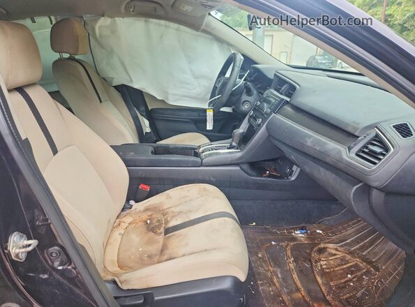 2HGFC2F59JH536170 2018 HONDA CIVIC Black Widok deski rozdzielczej