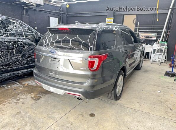 1FM5K8D88HGA45670 2017 FORD EXPLORER Gray Դիմացի տեսք