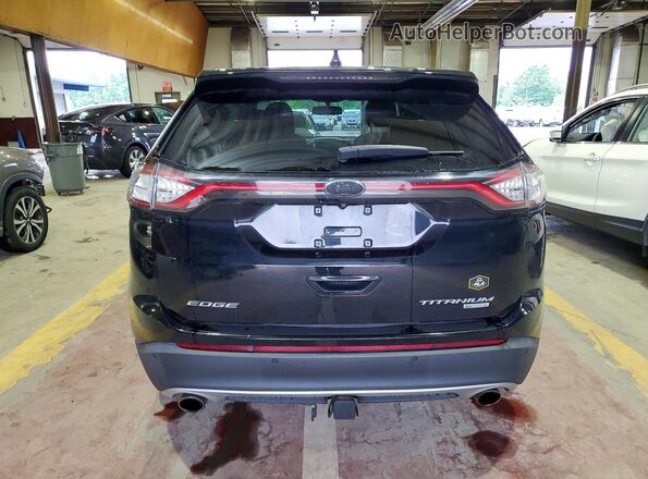 2FMPK3K94HBC27834 2017 FORD EDGE Black Вид салону спереду