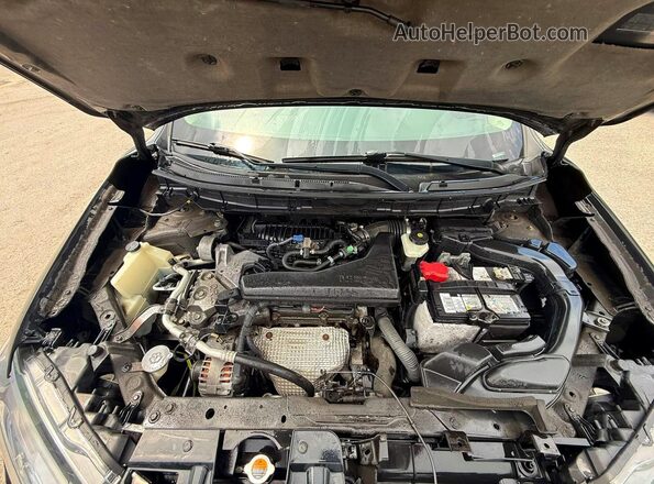5N1AT2MT6HC802764 2017 NISSAN ROGUE Черный Вид панели приборов