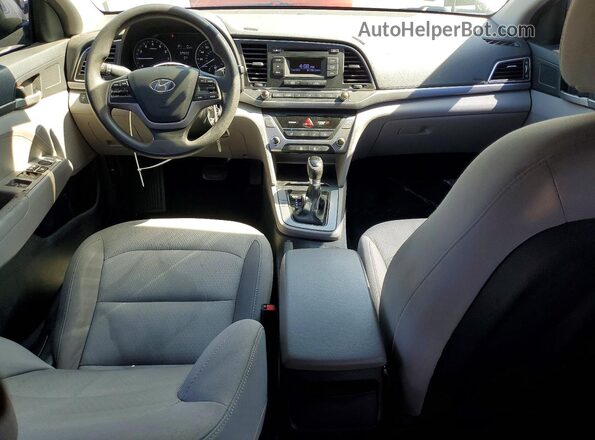 5NPD74LF1HH178583 2017 HYUNDAI ELANTRA Серый Вид щитка приборов
