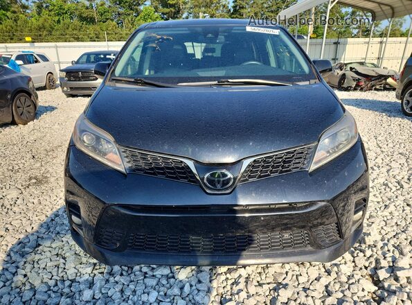 5TDXZ3DC0JS955065 2018 TOYOTA SIENNA Black Widok z tyłu