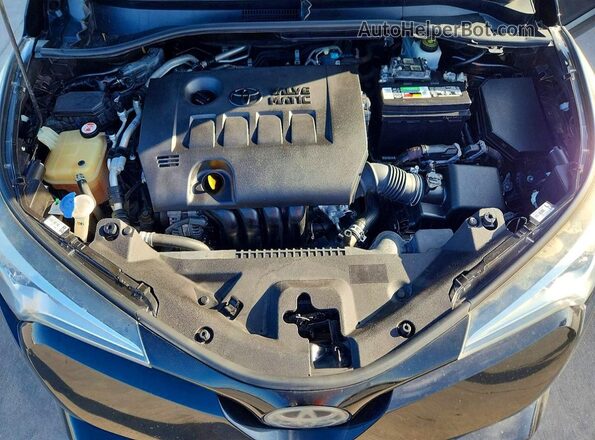 NMTKHMBX1JR015333 2018 TOYOTA C-HR Black ძრავის განყოფილების ხედი