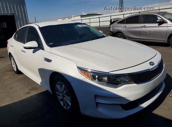 KNAGT4L3XG5083577 2016 KIA OPTIMA White Դիմացի տեսք