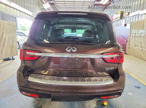 JN8AZ2NE2J9192503 2018 INFINITI QX80 Brown წინა სალონის ხედი