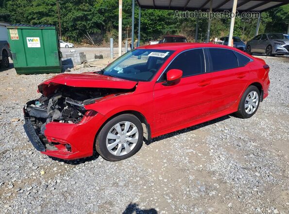 2HGFE2F27NH528512 2022 HONDA CIVIC Red უკანა მარცხენა