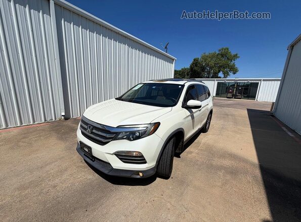 5FNYF5H57GB007571 2016 HONDA PILOT White Trasero derecho