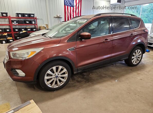 1FMCU0GD3JUA91765 2018 FORD ESCAPE Бордовый Задняя левая четверть