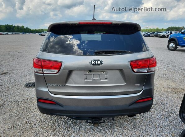 5XYPG4A32HG209126 2017 KIA SORENTO Silver Rear view